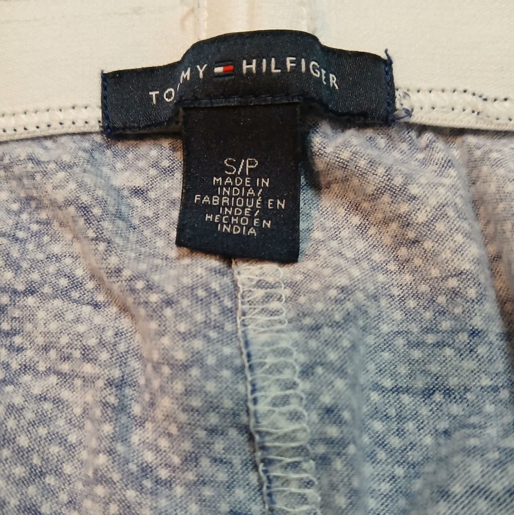 Tommy Hilfiger Blue and White Women's Size Small Lounge Pants - Picture 2 of 7